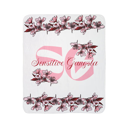 Sensitive Gangsta Sherpa Blanket