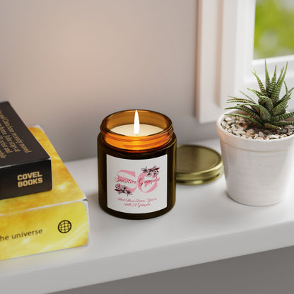 Coconut Apricot Scented Candle — 4oz & 9oz Soy Wax Jar (Sensitive Gangsta Label)